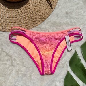 Victoria’s Secret Ombre Strappy Cheeky Bikini Bottom New with Tags